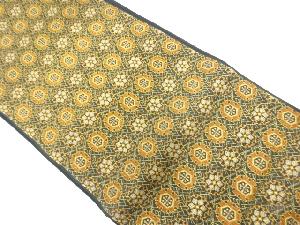 アンティーク　雪輪模様織出し全通袋帯（材料）